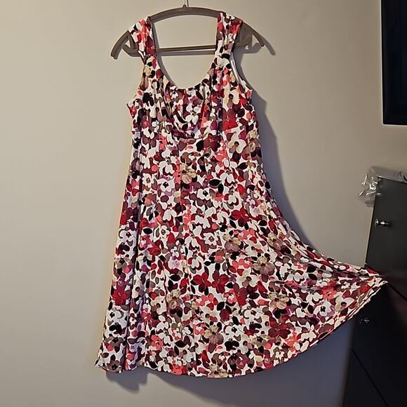 Dressbarn Floral Dress size 14 and Coordinating Scarf - Picture 11 of 13